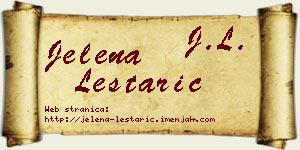 Jelena Leštarić vizit kartica